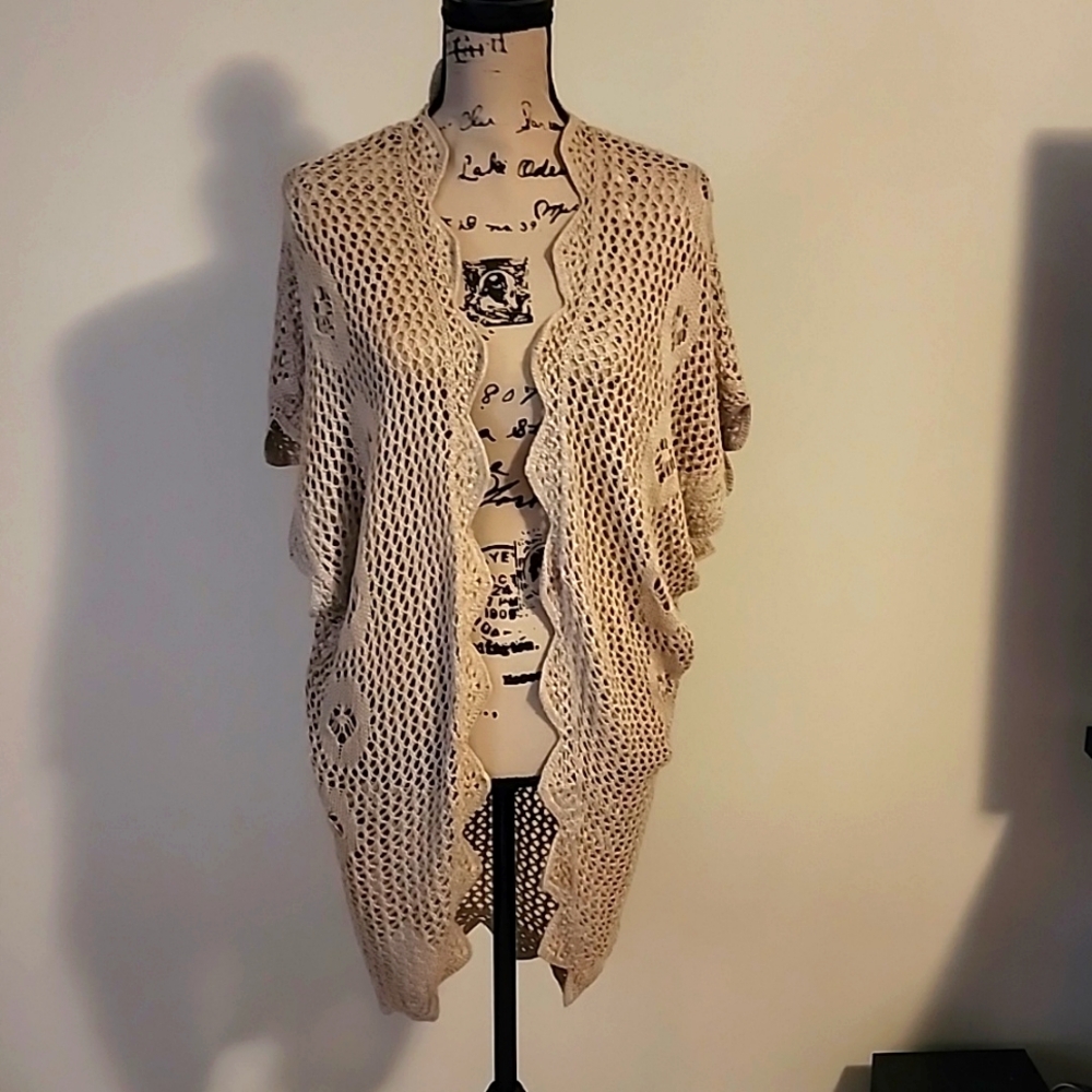 Women's sweater knit cardigan.